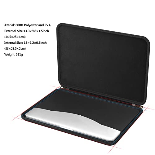 Smatree Hard Laptop Case for 14 inch HP ZBook 8 G1i/G1a | Compatible for ZBook Firefly G11/G11A, OmniBook X AI PC 14, EliteBook 8 G1iN/G1i/G1a, EliteBook 845 G11/840 G11/X Flip G1i - color: Black-for 14 inch HP ZBook 8 G1i/G1a