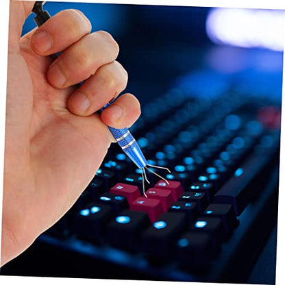 Gadpiparty 1set Mechanical Keyboard Key Cap Puller Cleaning Brush Kit for Electronics Maintenance Dust Removal Tool for Laptop and Computer Keyboards
