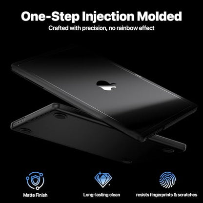 Soonjet for MacBook Pro 16 Inch Case | M5 M4 M3 M2 M1 Pro/Max | 2026–2021 | Official Space Black Match | Hard Shell | Scratch & Fingerprint Resistant | Fits A3428 A3429 A3186 A3403 A2991 A2780 A2485 - color: Matte Black