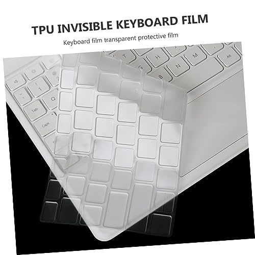 KALLORY 5pcs Transparent Keyboard Cover for Water Resistant Laptop Keyboard Protector Easy to with Models for Daily Use