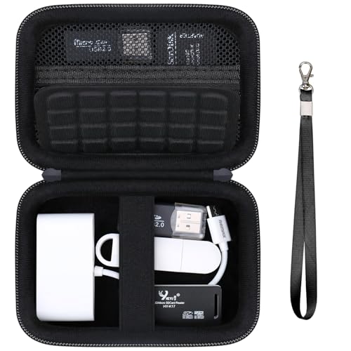 Computer Memory Card Readers Organizer Case Compatible with SD Card Reader, USB C SD Card Reader, TF Card, Micro SD Card, Portable Memory Card Accessories Storage Bag Travel Case, Black - color: Black