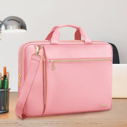 Laptop Bag Case for Women Men Messenger Briefcase Bag, 14 Inch | Compatible with HP Chromebook OmniBook Envy/14 MacBook Pro M5 M4/Dell Pro Inspiron XPS/Lenovo Yoga/Acer/ASUS, Pink - color: Pink, size: 14 inch