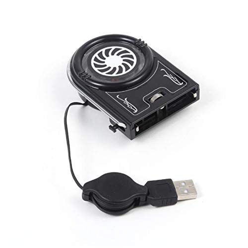 Mini Vacuum USB Cooler Air Extractor Laptop Computer Peripherals Black LED Light Laptop Air Cooling Fan