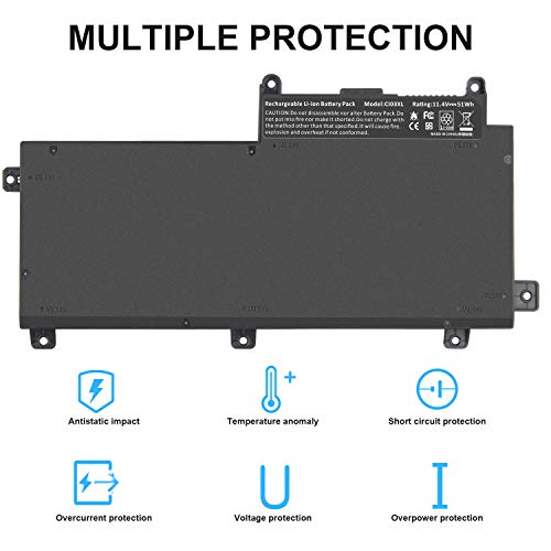 Fancy Buying New CI03 CI03XL Laptop Battery for HP ProBook 640 645 650 655 G2, 640 645 650 655 G3, Fit CIO3XL CI03 CIO3 HSTNN-UB6Q HSTNN-LB6T HSTNN-PB6K 801554-001 - size: 7.2*3.7*0.55inch CI03XL