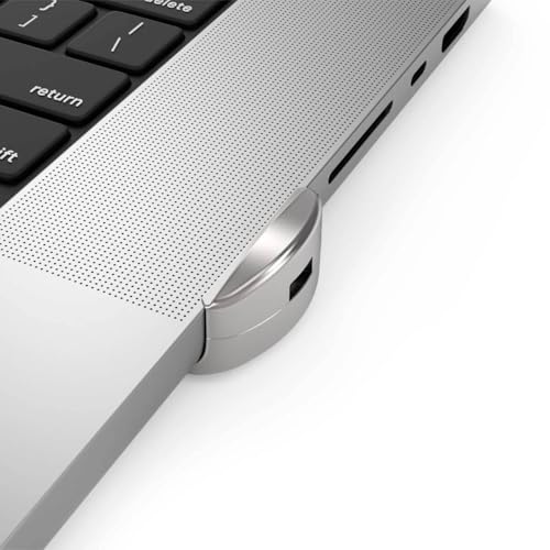 Compulocks Ledge Lock Adapter for MacBook Pro 16" M1,M2,M3, M4,M5 with Combination Cable Lock Silver - size: Combination Lock