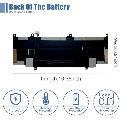 RR04XL L60373-005 Battery Replacement for HP Spectre X360 13-AW 13T-AW Series 13-aw0013dx 13-aw2003dx 13-aw0023dx 13t-aw000 13t-aw100 13t-aw200 Series L60213-2C1 RR04060XL HSTNN-DB9K HSTNN-OB1M - size: 10.23*3.93*0.11 inch RR04XL