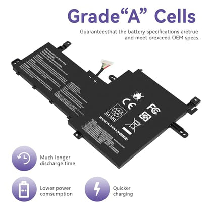 B31N1842 0B200-03440000 Laptop Battery Replacement for ASUS VivoBook S15 X513EA X513EP X513EQ X513IA X531F X531FA K531 K531F K513EA K513EQ F513EA F513EP S513EA S513EP S513EQ K531FA X531FL S531F - size: 8.46*5.55*0.24inch B31N1842