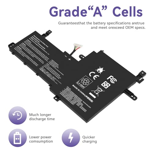 B31N1842 0B200-03440000 Laptop Battery Replacement for ASUS VivoBook S15 X513EA X513EP X513EQ X513IA X531F X531FA K531 K531F K513EA K513EQ F513EA F513EP S513EA S513EP S513EQ K531FA X531FL S531F - size: 8.46*5.55*0.24inch B31N1842