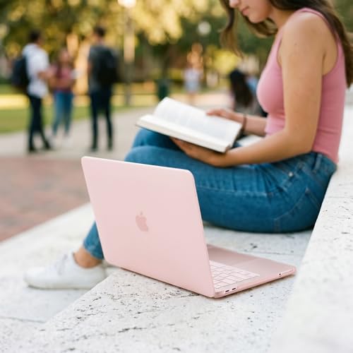 EooCoo for MacBook Neo Case 13 inch 2026, Scratch Resistant, Matte Blush | 4 in 1 Kit, Durable, Easy Snap-On, Stays New, Model A3404 (A18 Pro Chip) - color: Matte Blush