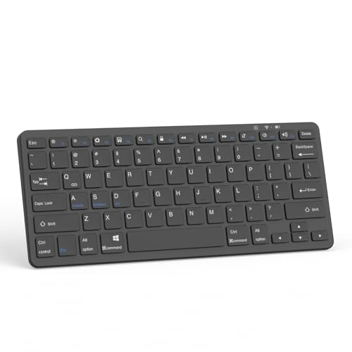 MMK Wireless iPad Keyboard-Black | Tablet Keyboard for iPad 11th/10th/9th/8th & Pro 13/12.9/11", Air 13/11" and Other Bluetooth-enabled Devices. - color: Black