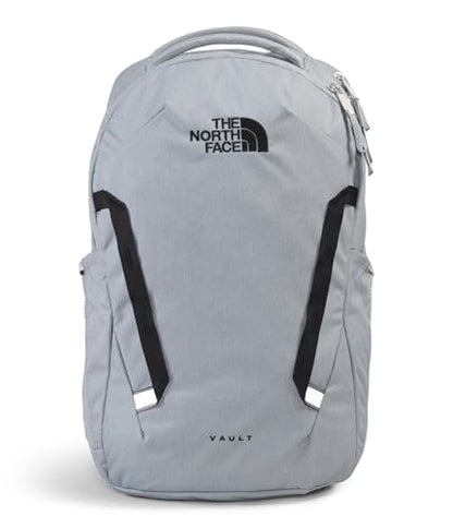 The North Face Vault Everyday Laptop Pack, Mid Gy Dk Hth/TNF Blk-NPF, OSFA | Commuter Travel Bag, Water-Repellent Finish, Spacious Compartment - color: Mid Grey Dark Heather/Tnf Black-npf