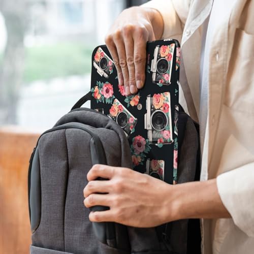 14 Inch Laptop Sleeve Case Waterproof Travel Laptop Bag Handbag Shockproof Protective Computer Cover Flower Camera Carrying Bag Briefcase with Handle for 13-14 Inch Notebook