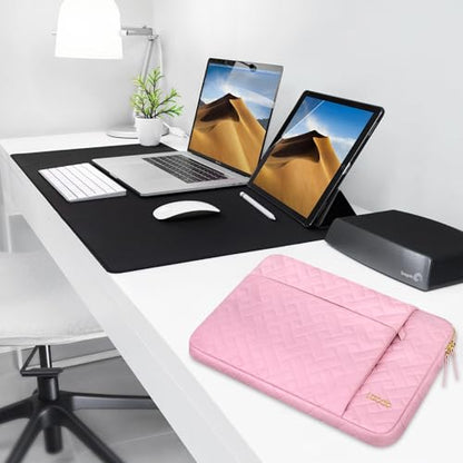 Lacdo 13 Inch Laptop Sleeve Case for 13 inch MacBook Air M5 A3449 (2026), M4 A3240 2025, M3 A3113, M2 A2681, M1 A2337 A2179 A1932 | 13 inch MacBook Neo A18 Pro A3404 (2026) Computer Bag, Sakura Pink - color: Sakura Pink, size: New MacBook Air/Neo/Pro 13 I