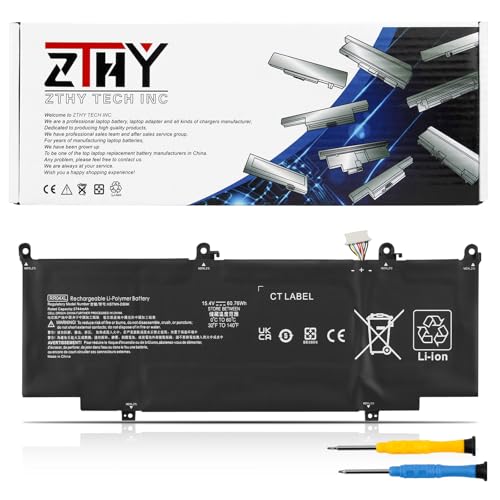 RR04XL L60373-005 Laptop Battery Replacement for HP Spectre X360 13-AW0000 | 13T-AW000 13-AW0xxx 13-aw0013dx 13-aw0023dx 13-aw2003dx 13T-AW0xxx 13T-AW100 13T-AW200 13-AW2028UR AW0113NA RR04060XL 60.76Wh - size: 10.24*4.02*0.2 inch RR04XL