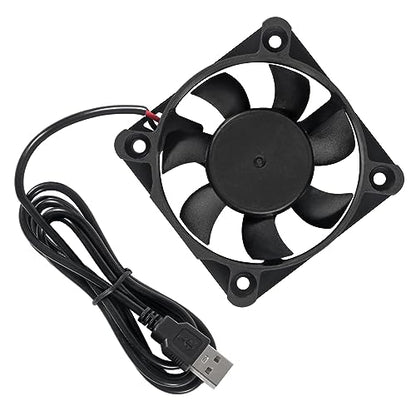 ACEIRMC 4pcs 50mm USB Brushless Cooling Fan 50mm x10mm DC 5V Quiet Cooling Fan 5010 Mini Computer Fan for Small Appliances Series Replacement (5010 5V USB) - color: 5010 5V USB