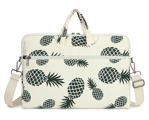Water Resistant Laptop Shoulder Sleeve Case Bag for MacBook Pro 16 inch and 15.6 inch and 16 inch laptop (Pineapple) - color: Pineapple