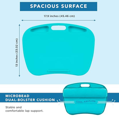 LAPGEAR MyDesk Lap Desk – Turquoise, Fits 15.6” Laptops - color: Turquoise, size: Single Unit