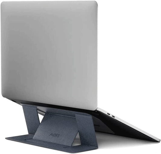 MOFT Laptop Stand for Desk, Stick-On Computer Stand with Dual-Angle, Ergonomic Laptop Riser Holder for Travel, Foldable & Portable MacBook Stand Fits 11.6"-16" Laptops, Starry Grey - color: Starry Grey, size: 11.6"-16" Laptops-Standard