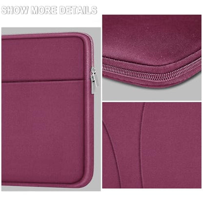 Laptop Sleeve Case 14 inch, Traveling Laptop Cover with Zippered Pocket, Shockproof Protective Carrying Briefcase Computer Bag for 14" MacBook Air/Pro, HP, Dell, Lenovo, Acer, Rose Red - color: Rose Red, size: 14 inch