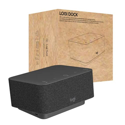 Logitech - Logi Dock, All-in-One USB C Laptop Docking Station, Speakerphone, Noise Canceling Mics, Bluetooth, HDMI, for Windows/macOS, Certified for Microsoft Teams Graphite - color: Graphite, style: Microsoft Teams