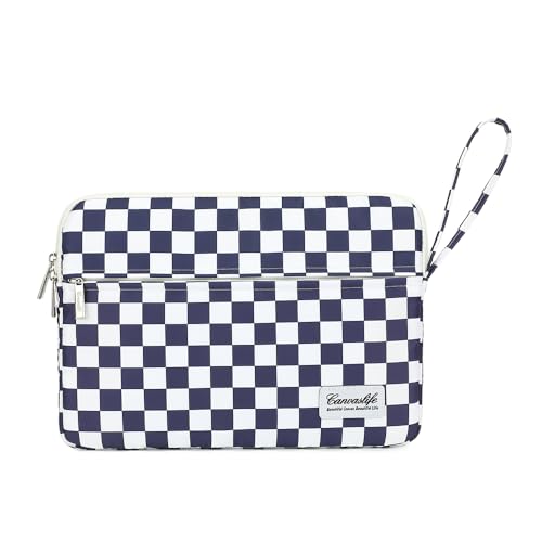 Canvaslife 13.3-Inch Laptop Case, Shockproof, Waterproof and Protective Travel Sleeve for MacBook Air, MacBook Pro, HP, Lenovo, Dell Inspiron 13-13.3-Inch Notebooks (Deep Blue Checker) - color: Deep Blue Checker, size: 13 inch/13.3 inch