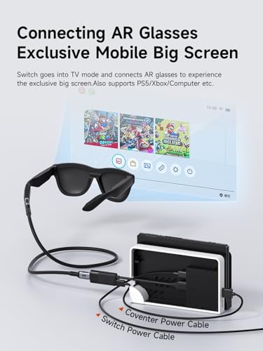 Hagibis HDMI to USB C Adapter, 4K@60Hz HDMI Male to USB-C Female Cable, Portable Monitor, AR Glasses XREAL, VITURE, RayNeo, Rokid to Type C Laptop, Switch, ROG Ally, Steam Deck, PS4/5