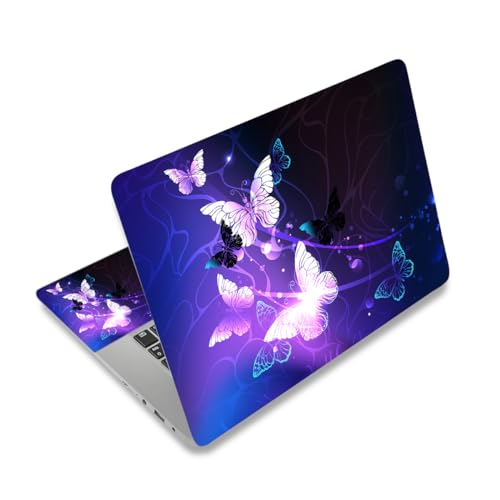 Notebook Skin Sticker Decal for 12" 13" 13.3" 14" 15" 15.4 15.6 inch Laptop | Vinyl Skin Sticker Cover Art Protector (2 Wrist Pad Skins Included), Decorative Waterproof Removable, Art Butterfly - color: Art Butterfly