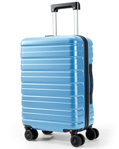 Lekesky 16 Inch Underseat Carry On Luggage Airline Approved, Lake blue | Durable ABS, Small Underseat Carry-on Luggage with TSA Lock Spinner Wheels, Personal Item Luggage Removable Wheels for Travel - color: Lake blue, size: 16 Inch