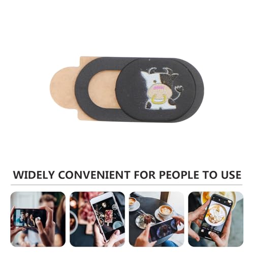 ULTECHNOVO 6pcs Privacy Protection Camera Covers Sliding Webcam Shield for Laptops Tablets Smartphones, Ultra-Thin Black Protective Cover Stickers for Online Meetings and Video Calls