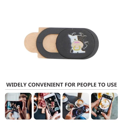 ULTECHNOVO 6pcs Privacy Protection Camera Covers Sliding Webcam Shield for Laptops Tablets Smartphones, Ultra-Thin Black Protective Cover Stickers for Online Meetings and Video Calls
