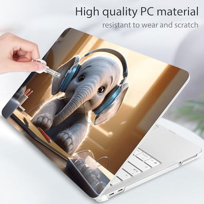 Tuiklol for 2026 MacBook Neo 13 Inch A18 Pro Chip Case, (Model A3404) Anti-Scratch Anti-Drop Slim Hard PC Shell Case with Shockproof Protective MacBook Neo Laptop Cover, Elephant - color: Elephant