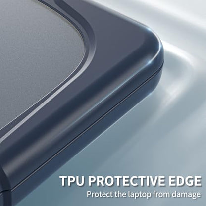 Batianda Heavy Duty Case for MacBook Neo 13 Inch 2026, Indigo | Fits Model A3404 A18 Pro Chip, Ergonomic Foldable Stand Holds 22lbs, TPU Bumper, Matte Translucent Shockproof Hard Shell - color: Indigo