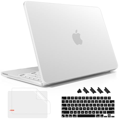 May Chen Compatible with MacBook Neo 13 inch Model A3404 2026 Release, Slim & Lightweigh Frosted Finish Protective Case with Keyboard Cover&Screen Protector, Frosted Transparency - color: Frosted Transparency
