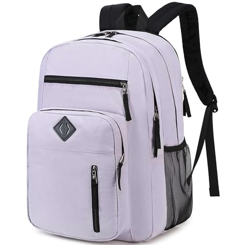 Laptop Backpack 17 inch for Women Men Large College Bookbags Waterpoof Work Business Travel Backpacks Kids School Bag for Girls Boys Students Teens Elementary Schoolbag Casual Daypack Sport-Purple - color: Purple