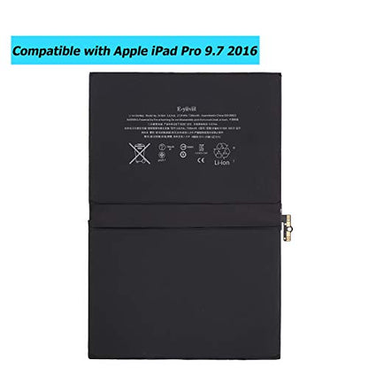 [2023 New] A1664 Replacement Battery Compatible with ipad Pro 9.7 2016 Edition Internal New A1673 A1674 A1675 7306mAh