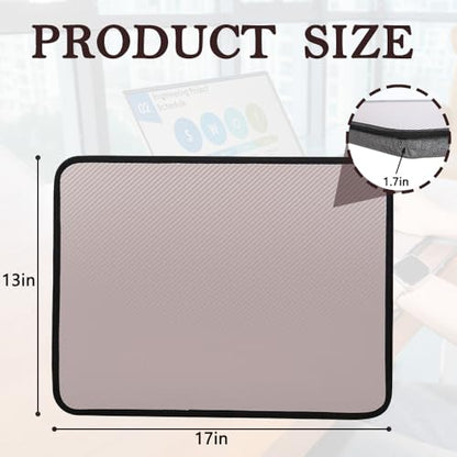 Portable Laptop Desk Fits Up to 16“ Laptops, Built-in Cushion,Lap Stand for Bed & Couch & Carpet, Great for Home & Office,Lap Desk with Cushion (Grey Violet, Medium) - color: Grey Violet