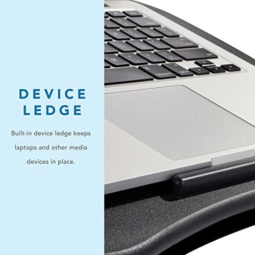 LAPGEAR Basic Lap Desk – Black, Fits 15.6” Laptops - color: Black