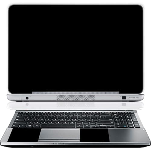 11.6 12 Inch Laptop Skin Sticker Cover Premium Sticker Cover Art Decal Decorative (Included 2 Wrist Pad Skins) - Black - color: Black, size: 12 Inch