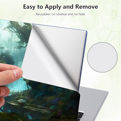 Laptop Skin Sticker Decal, Universal Reusable Vinyl Laptop Cover for 12" 13" 13.3" 14" 15" 15.4" 15.6" Notebook PC, Waterproof Scratch-Resistant with 2 Wrist Pads, Easy to Apply & Remove,Art Forest - color: Art Forest