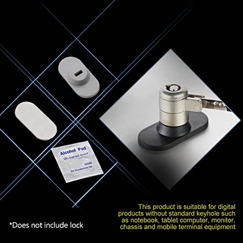 Tablet Laptop Lock with Security Lock Base Laptop Tablet Anti-Theft Lock Hole for Pad Tablets Notebook,ABS
