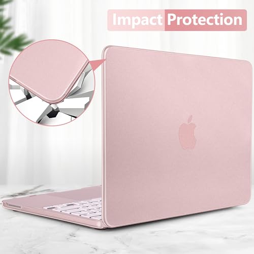 Matte Frosted Compatible with MacBook Neo 13 Inch 2026 (Model A3404 | A18 Pro Chip) | Anti-Crack & Scratch & Fingerprint | 100% Match Official Color Blush - color: Matte Blush Clear