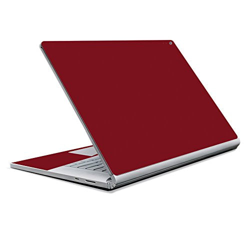 MightySkins Skin Compatible with Microsoft Surface Book 2 13" (2017) - Solid Burgundy | Protective, Durable, and Unique Vinyl Decal wrap Cover | Easy to Apply, Remove | Made in The USA - color: Burgundy