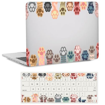 Compatible with MacBook Pro 14 inch Pro/Max Case 2025-2021 M5/M4/M3/M2/M1 Models A3434 A3185 A3401 A3112 A2918 A2992 A2779 A2442, Plastic Laptop Shell & Keyboard Cover, Enchanting Cat Paws - color: Enchanting Cat Paws, size: Pro 14.2" (2026-2021)M5/M4/M3/
