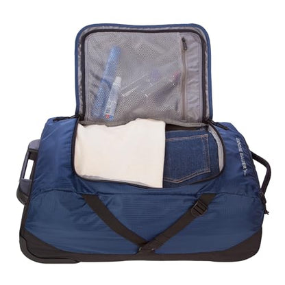 Eddie Bauer Traverse Luggage | Roller Wheels | Telescoping Handle | Travel | Vacation | Ripstop Nylon - Medium Indigo, 22" - color: Medium Indigo, size: 22"