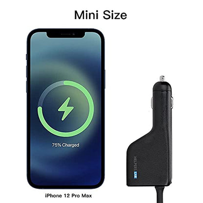 108W Universal Laptop Car Charger 90W with QC3.0 18W DC Adapter Power Supply 16V 18.5V 19V 19.5V 20V for HP Dell IBM Lenovo Acer Asus Compaq Toshiba Samsung Sony Notebooks 12-24V