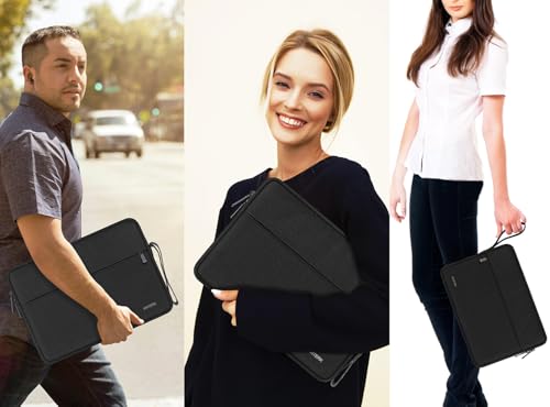 Laptop Case 13.3 Inch Shockproof Protective Carrying Laptop Bag with Pocket | Laptop Case, Shockproof Protective Carrying Laptop Bag Compatible for 14 Inch MacBook Air/Pro, HP, Dell, Asus, Lenovo, Black - color: Black, size: 13.3 Inch