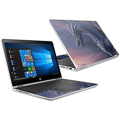 MightySkins Skin Compatible with HP Pavilion x360 15.6" (2018) - Dragon Fantasy | Protective, Durable, and Unique Vinyl Decal wrap Cover | Easy to Apply, Remove, and Change Styles | Made in The USA - color: Dragon Fantasy