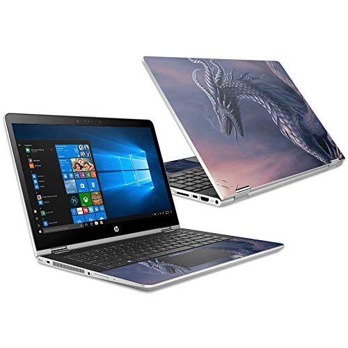 MightySkins Skin Compatible with HP Pavilion x360 15.6" (2018) - Dragon Fantasy | Protective, Durable, and Unique Vinyl Decal wrap Cover | Easy to Apply, Remove, and Change Styles | Made in The USA - color: Dragon Fantasy