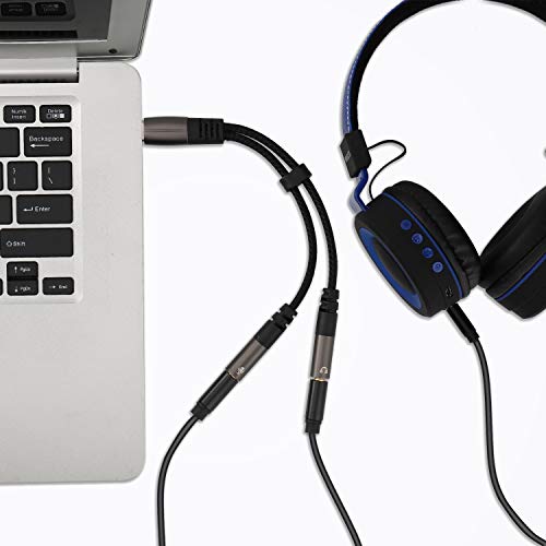LecLooc USB C Microphone Adapter, USB C to 3.5mm Combo 3.5mm Hi Fi Audio & Mic Jack Splitter Compatible with iPhone 16 15 Pro Max/15 Pro/15 Plus,iPad Pro/Air, MacBook, Pixel 9 8 7, Galaxy S24 23 S22