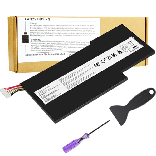 BTY-M6K Laptop Battery Replacement for Stealth Pro 7RG 7RG-005 7RG-036CN MSI GS63VR GS73VR Stealth Pro GF63 Thin 8RB 8RC 8RC-034CZ 8RD 8RD-031TH 9SC GF75 Thin 3RD 9SC 10SDR 9SEXR 9SD GS73 8RF MS-16K3 - size: 8.54*3.62*0.24inch